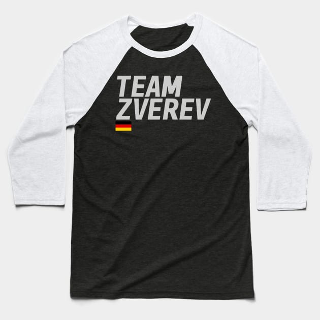 Team Alexander Zverev Baseball T-Shirt by mapreduce